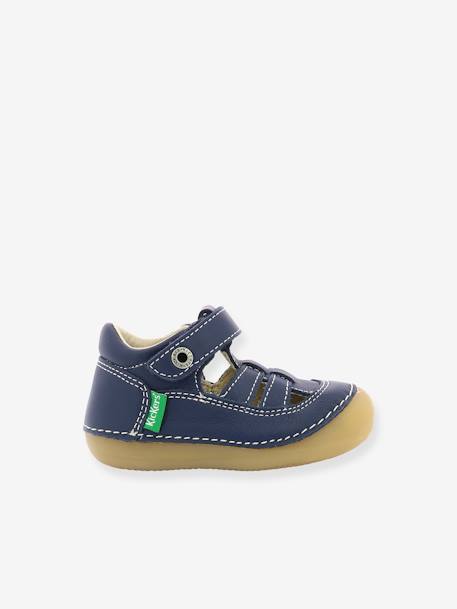 Sandales cuir bébé Sushy Originel Softers BLANC+caramel+marine 18 - vertbaudet enfant 