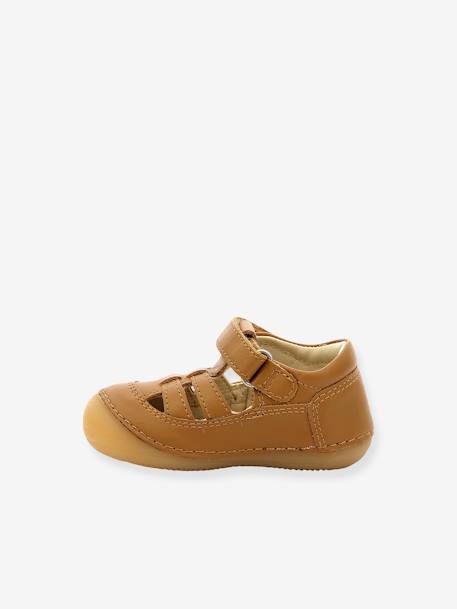 Sandales cuir bébé Sushy Originel Softers BLANC+caramel+marine 8 - vertbaudet enfant 