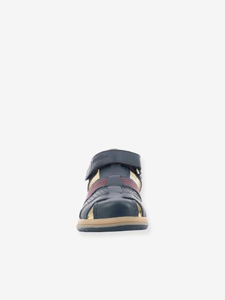Sandales cuir garçon Platinium marine 6 - vertbaudet enfant 