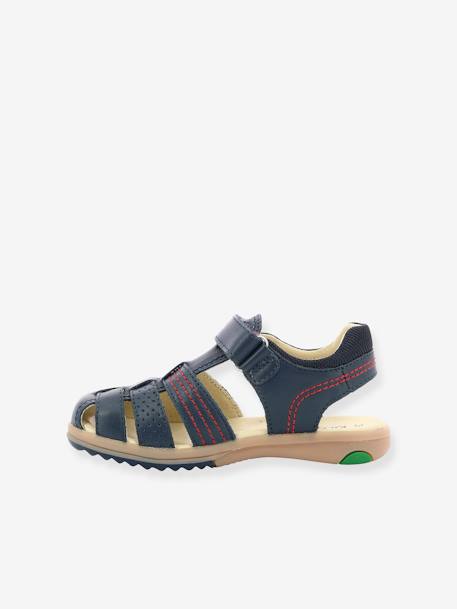 Sandales cuir garçon Platinium marine 2 - vertbaudet enfant 