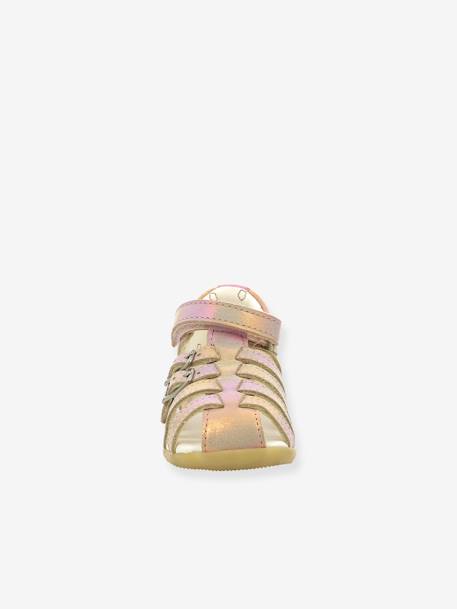 Sandales cuir enfant Bigkro KICKERS® caramel+rose 10 - vertbaudet enfant 