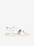 Sandales J SANDALE KARLY FILL blanc+marron 1 - vertbaudet enfant 