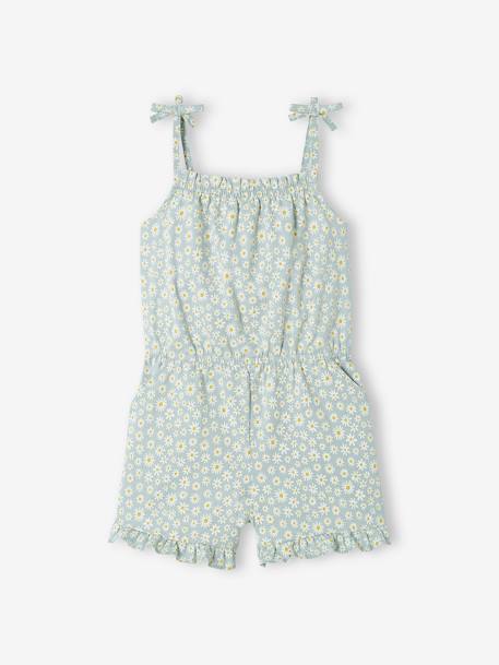 Fille-Salopette, combinaison-Combi-short à volants fille