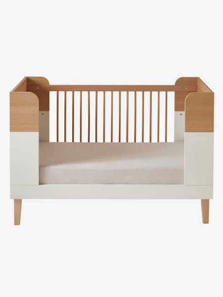 Lit Bébé évolutif 70x140cm MOKA blanc moyen 7 - vertbaudet enfant 