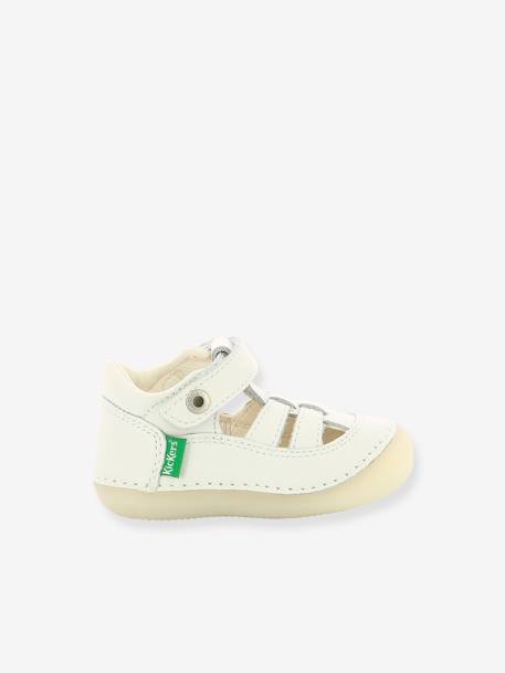 Sandales cuir bébé Sushy Originel Softers KICKERS® BLANC+caramel+marine+rose 1 - vertbaudet enfant 