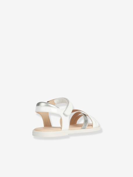 Sandales J SANDALE KARLY FILL blanc+marron 2 - vertbaudet enfant 