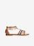 Sandales J SANDALE KARLY FILL blanc+marron 6 - vertbaudet enfant 
