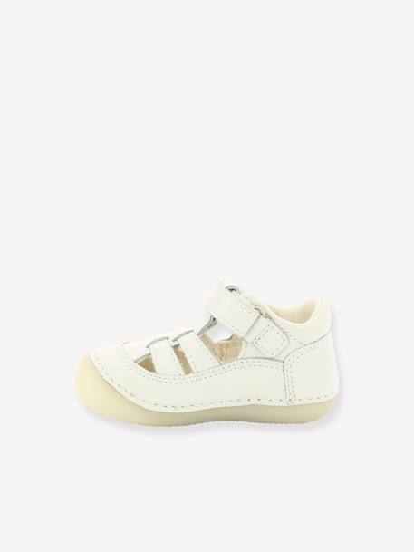 Sandales cuir bébé Sushy Originel Softers BLANC+caramel+marine 2 - vertbaudet enfant 