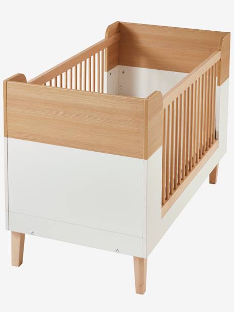 Lit Bébé évolutif 70x140cm MOKA blanc moyen 5 - vertbaudet enfant 