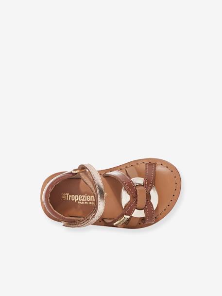 Sandales cuir bébé Badari PAR M. BELARBI beige imprimé 2 - vertbaudet enfant 