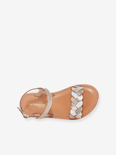 Sandales cuir enfant Bonbon PAR M. BELARBI beige imprimé 2 - vertbaudet enfant 