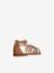 Sandales J SANDALE KARLY FILL blanc+marron 7 - vertbaudet enfant 