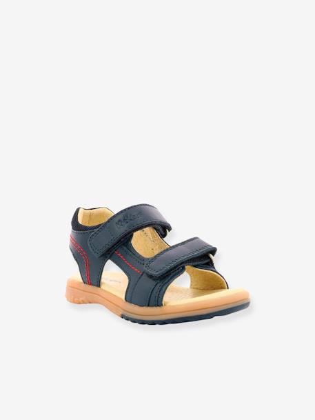 Sandales cuir garçon Platino Planet marine 3 - vertbaudet enfant 