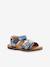 Sandales cuir enfant Diazz bleu 1 - vertbaudet enfant 