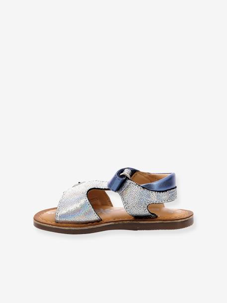 Sandales cuir enfant Diazz bleu 2 - vertbaudet enfant 