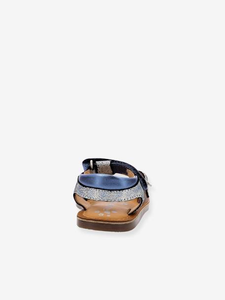 Sandales cuir enfant Diazz bleu 4 - vertbaudet enfant 