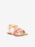 Sandales cuir fille Diamanto Diva ROSE CORAIL METALLISE 3 - vertbaudet enfant 