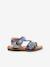 Sandales cuir enfant Diazz bleu 3 - vertbaudet enfant 