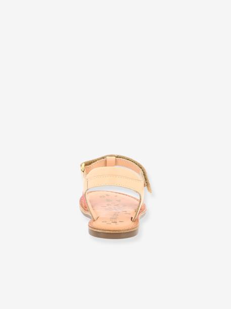 Sandales cuir fille Diamanto Diva ROSE CORAIL METALLISE 4 - vertbaudet enfant 