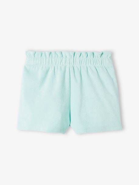 Short en éponge fille bleu pâle 2 - vertbaudet enfant 