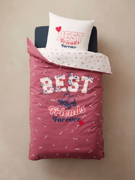Parure housse de couette + taie d'oreiller enfant BFF écru 7 - vertbaudet enfant 