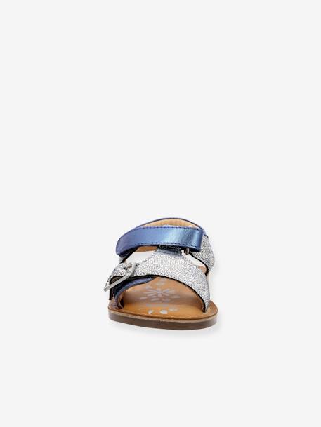Sandales cuir enfant Diazz bleu 5 - vertbaudet enfant 