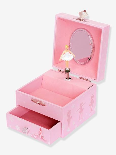 Boîte à Musique Cube Phosphorescent Ballerine - rose 1 - vertbaudet enfant 