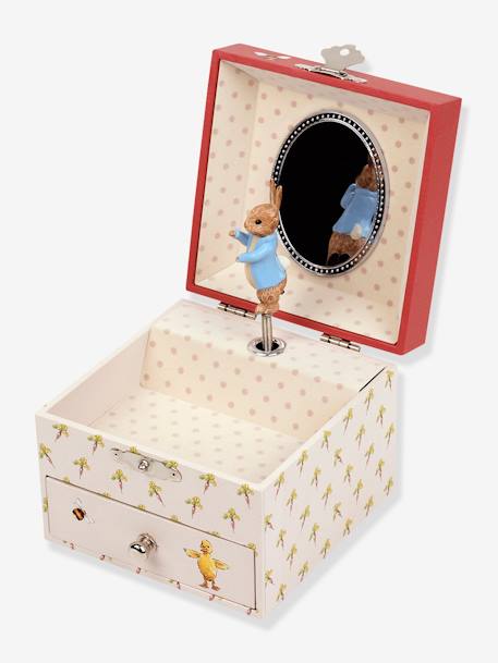 Boîte à Musique Cube Peter Rabbit - TROUSSELIER rouge imprimé 1 - vertbaudet enfant 