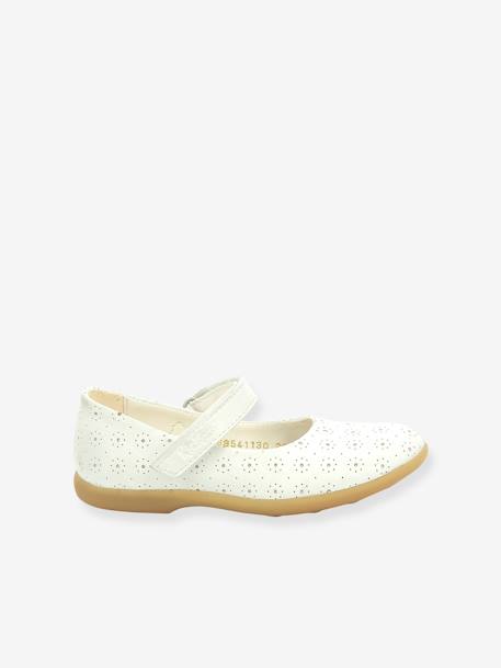 Babies cuir fille Ambellie blanc 1 - vertbaudet enfant 