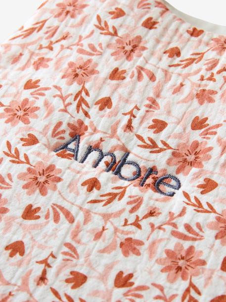 Gigoteuse personnalisable en gaze de coton HAPPY BOHÈME rose imprimé 2 - vertbaudet enfant 
