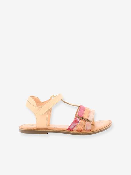 Sandales cuir fille Diamanto Diva ROSE CORAIL METALLISE 2 - vertbaudet enfant 