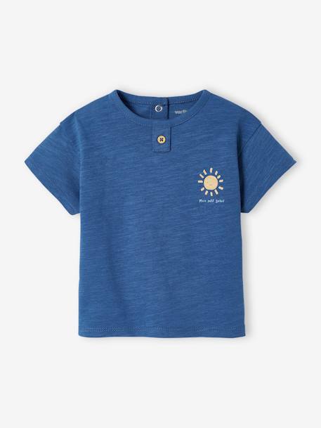 Lot de 2 Tee-shirts 'soleil' bébé manches courtes bleu roi 2 - vertbaudet enfant 
