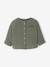 Chemise bébé col mao en gaze de coton personnalisable bleu électrique+écru+vert foncé 15 - vertbaudet enfant 