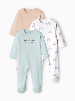 Bébé-Pyjama, surpyjama-Lot de 3 dors-bien basic bébé en interlock BASICS