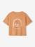 Tee-shirt en éponge motif palmiers fille argile 2 - vertbaudet enfant 