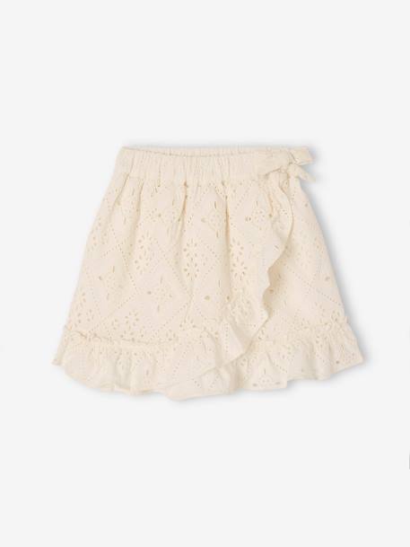 Jupe à Volants Mayoral Vert Sauge - Broderie Fleur - Taille 7 Ans - Neuve Sans étiquettes