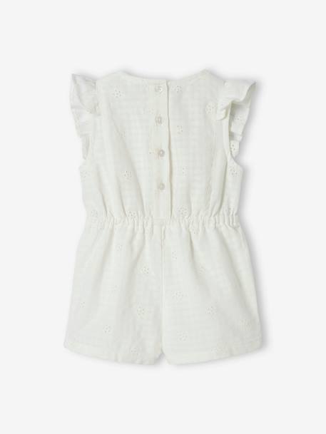 Combi-short de cérémonie bébé en broderie anglaise écru 2 - vertbaudet enfant 
