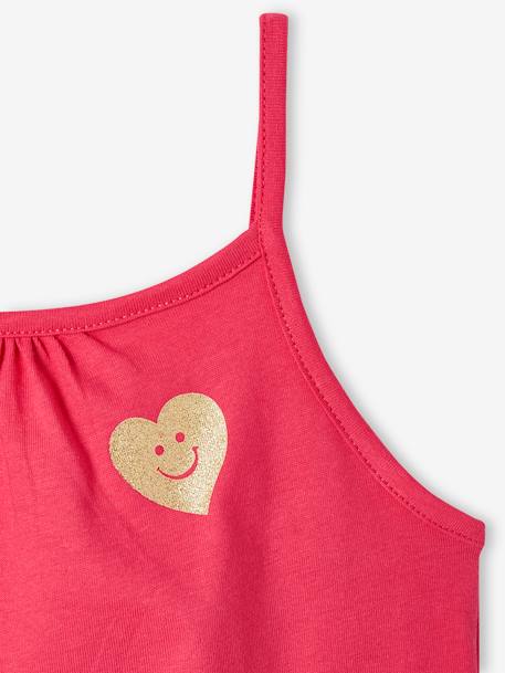 Lot de 3 débardeurs fille à fines bretelles écru+framboise+vert sauge 14 - vertbaudet enfant 