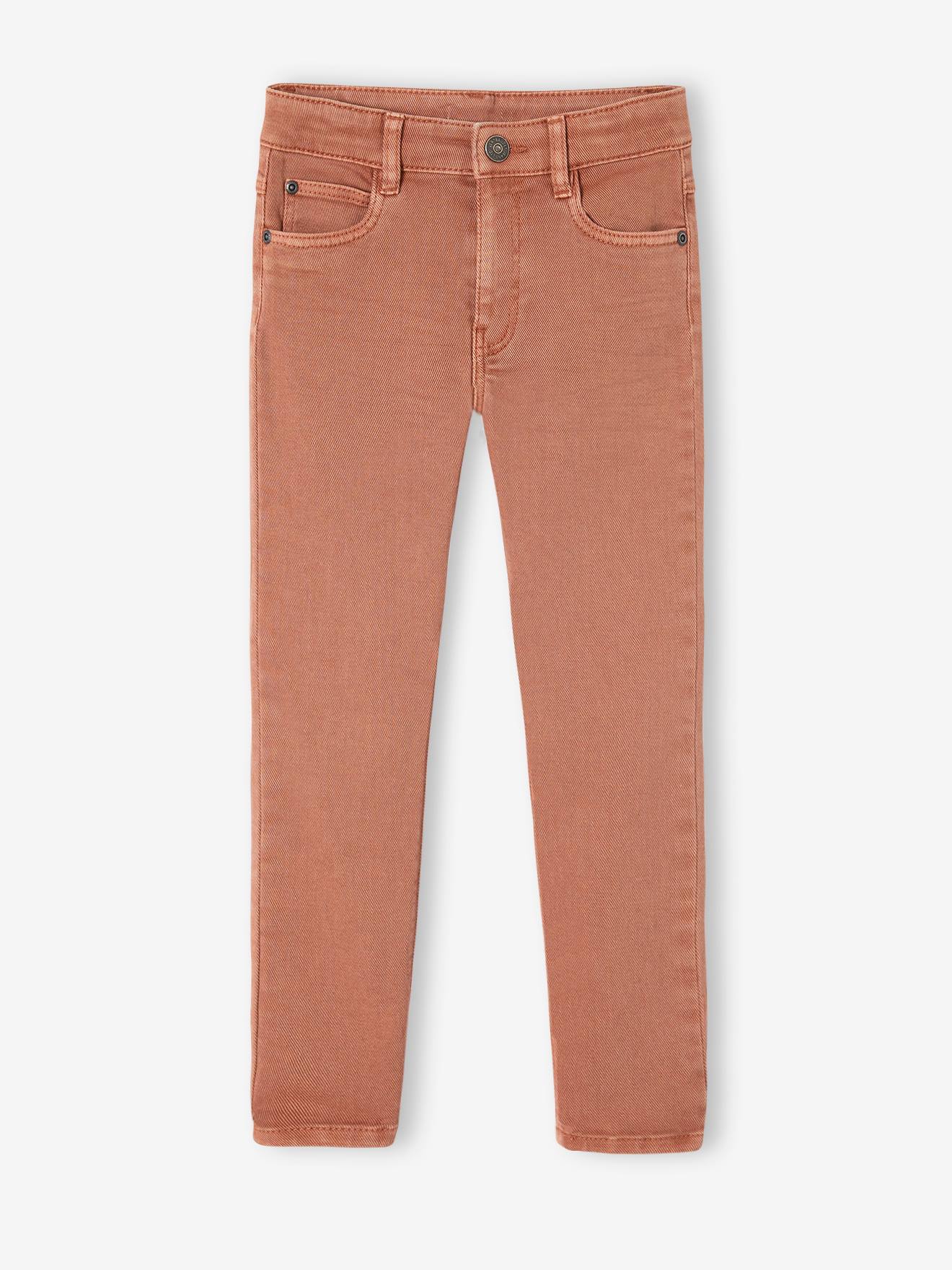 Pantalon Slim Garçon Vertbaudet MorphologiK | Tour De Hanches Fin | Taille Ajustable Intérieure | 98% Coton, 2% élasthanne