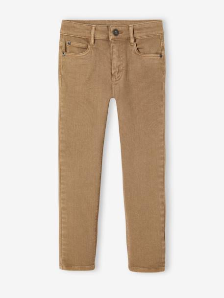 Slim garçon couleur morphologique FIN argile+beige+bleu nuit+noir+tomette+vert émeraude 7 - vertbaudet enfant 