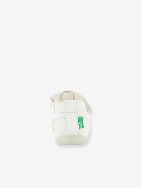 Sandales cuir bébé Bigflo-2 Iconique Biboo KICKERS® blanc+rose 4 - vertbaudet enfant 