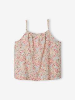 -Blouse à fines bretelles motifs exotiques fille