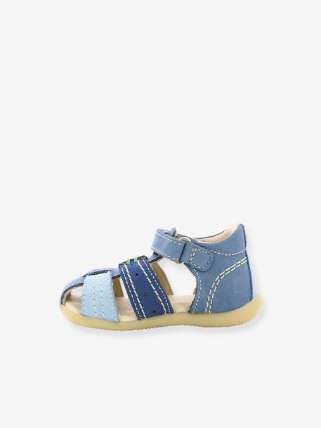 Sandales cuir bébé Bigbazar-2 Iconique Biboo bleu tricolore 3 - vertbaudet enfant 