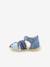 Sandales cuir bébé Bigbazar-2 Iconique Biboo bleu tricolore 3 - vertbaudet enfant 