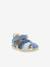 Sandales cuir bébé Bigbazar-2 Iconique Biboo bleu tricolore 1 - vertbaudet enfant 