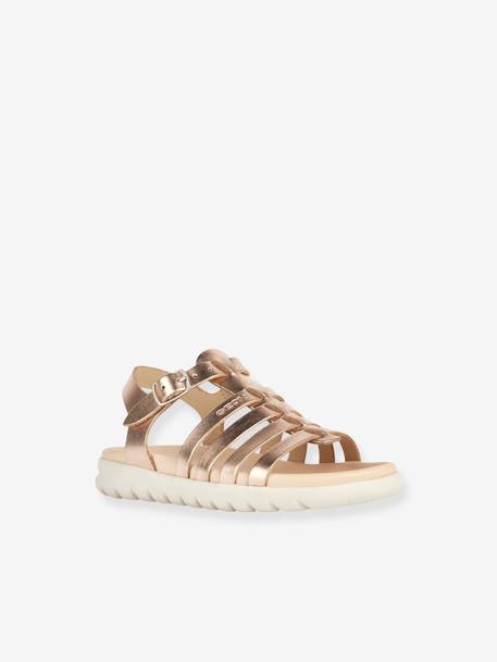 Sandales J SANDAL SOLEIMA GIR argent+rouille 7 - vertbaudet enfant 