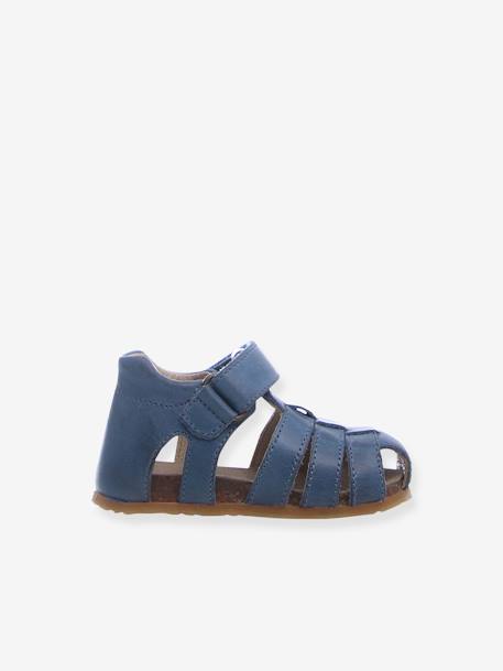 Sandales bébé Falcotto 1ers pas bleu azur+camel 2 - vertbaudet enfant 