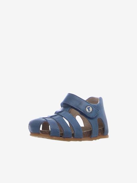 Sandales bébé Falcotto 1ers pas bleu azur+camel 1 - vertbaudet enfant 