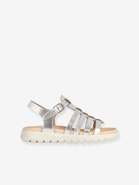 Sandales J SANDAL SOLEIMA GIR argent+rouille 2 - vertbaudet enfant 
