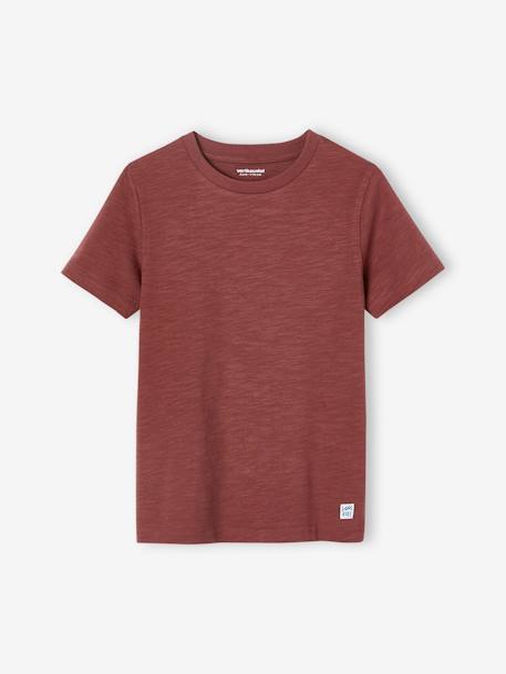 T-shirt Basics personnalisable garçon manches courtes blanc+BLEU+bordeaux+mandarine+marine+sauge+turquoise 12 - vertbaudet enfant 